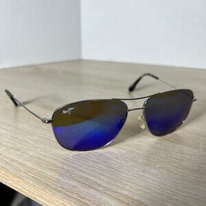 Maui Jim Cliff House MJ247-17 Titanium Sunglasses FRAMES ONLY Silver WIDE ARMS